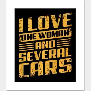 Love One Woman And Several Cars Posters and Art